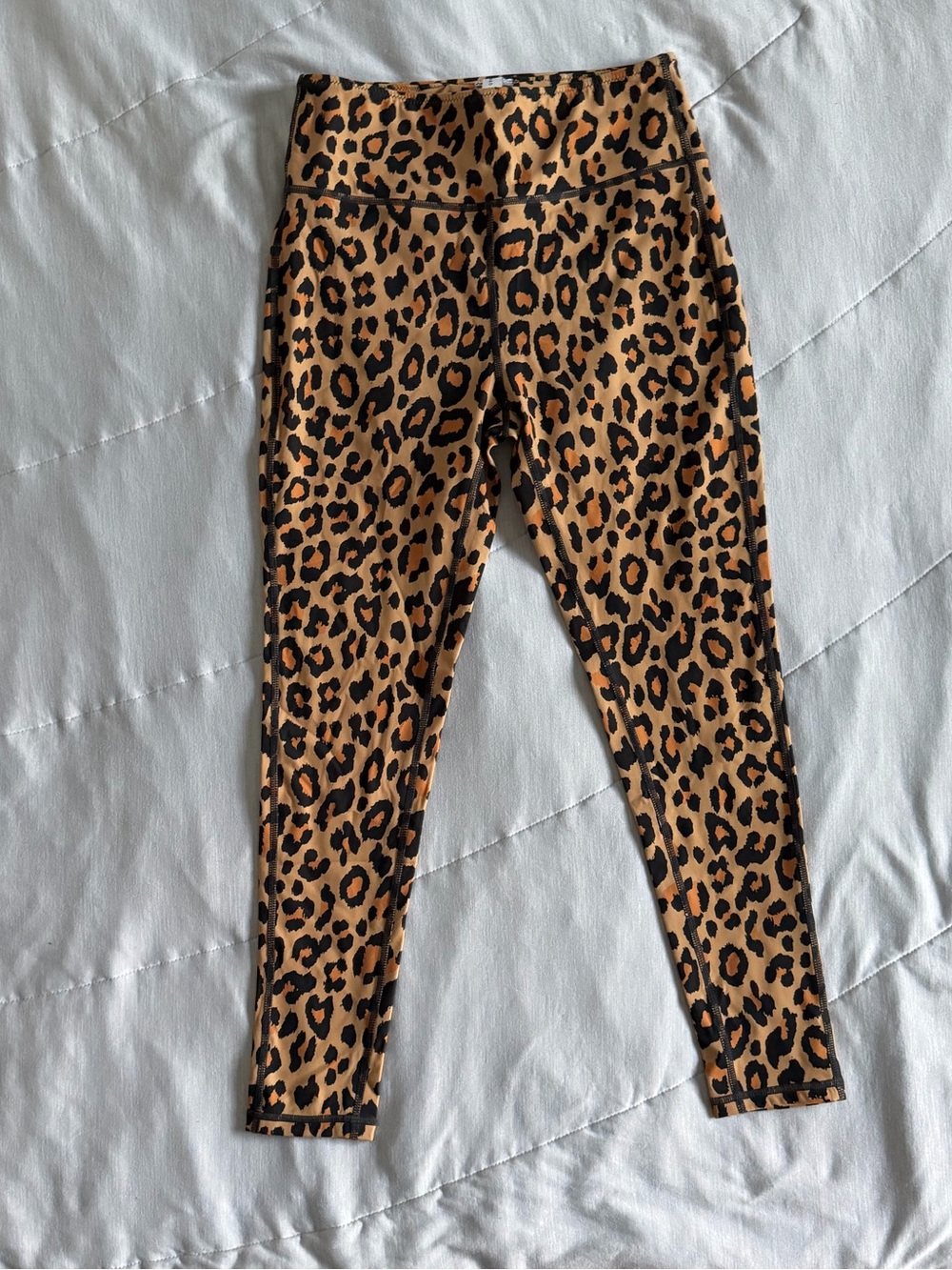 Spell Leopard Print Leggings - Tan and Black